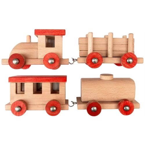 اسباب بازی قطار چوبی