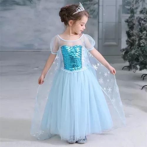 لباس پرنسس السا آبی