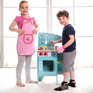 آشپزخانه چوبی کودک ایده آل برای نقش بازی