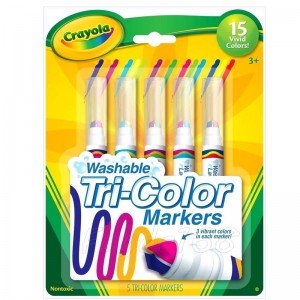 ماژیک 5 عددی قابل شستشو 8177 crayola Washable Tri Color Markers