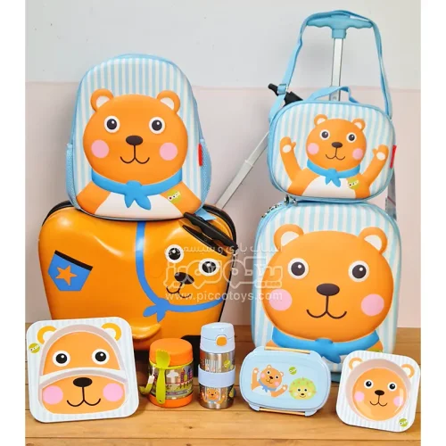 چمدان کودک اوپس طرح خرس چرخدار کد 3100911