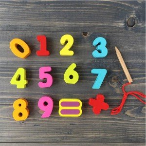 'اعداد چوبی classic world number beads کد 3637