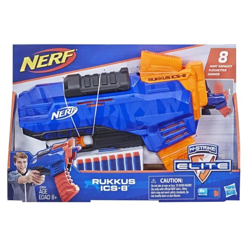 تفنگ اسباب بازی کودک نرف مدل  NERF ELITE  RUKKUS ICS8 کد E2654