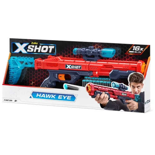 تفنگ اسباب بازی کودک ایکس شات مدل XSHOT HAWK EYE کد 36435