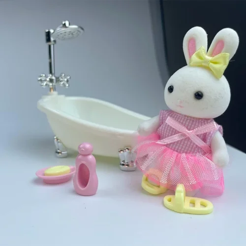 اسباب بازی ست خرگوش مینیاتوری به همراه وان حمام BAY DREAMY کد 66214