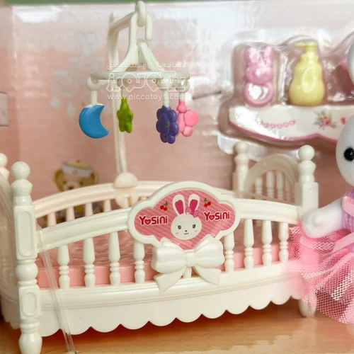 اسباب بازی ست خرگوش مینیاتوری به همراه تخت کودک BAY DREAMY