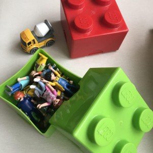 باکس اسباب بازی تک عددی ایرانی سبز Storage Brick  کد1111
