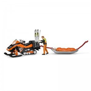 اسنو موبیل Snowmobile with Driver and Rescue Sled bruder 63100