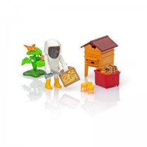 پلی موبيل مدل Bee Keeper With Honey playmobil 6818