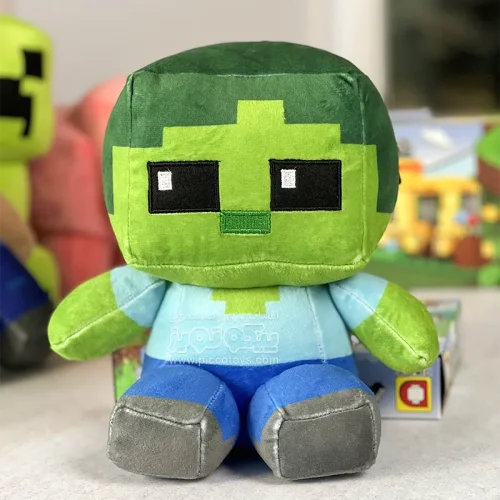 عروسک ماینکرافت زامبی  Minecraft zambi سایز کوچک کد AF100249