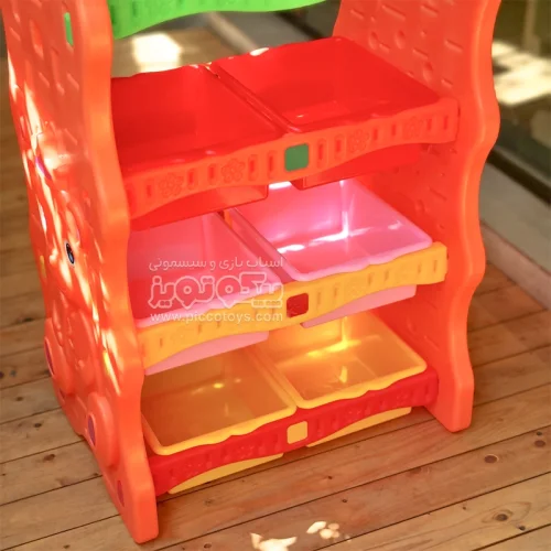 قفسه اسباب بازی با باکس 8 عددی رنگ نارنجی کد 4175867