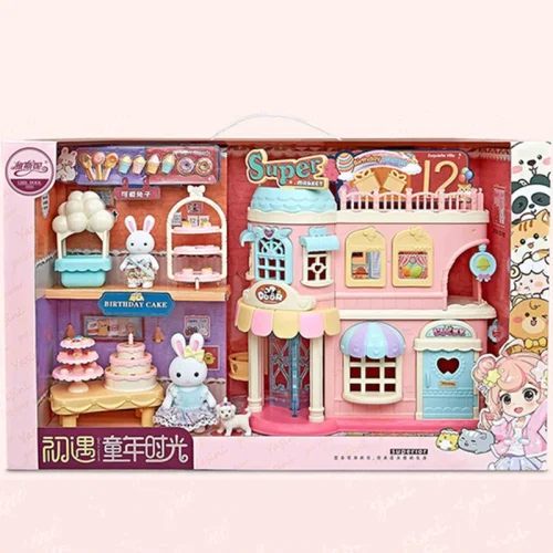 اسباب بازی سوپرمارکت و شیرینی فروشی خرگوش مینیاتوری ست کامل BAY DREAMY کد 6683