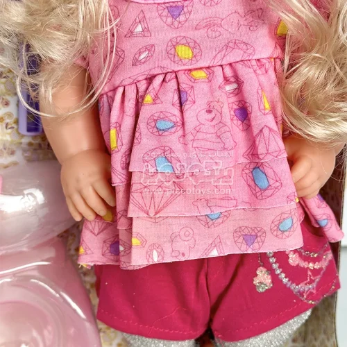 عروسک دخترانه جیشی با لباس صورتی کد P/317009EQ/B
