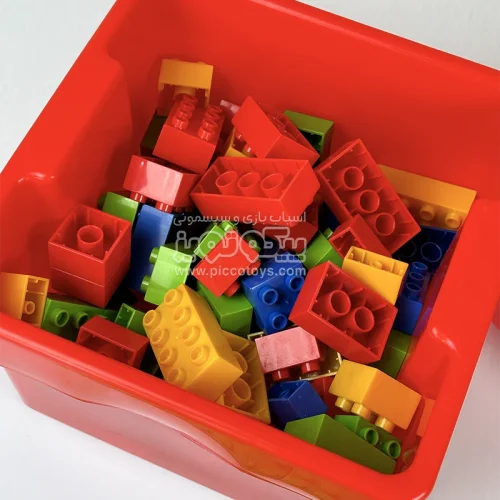 اسباب بازی لگو دوپلو با صفحه و باکس لگو قرمز