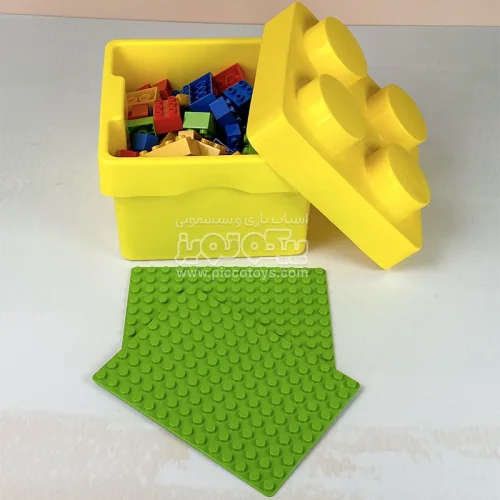 اسباب بازی لگو دوپلو با صفحه و باکس لگو زرد