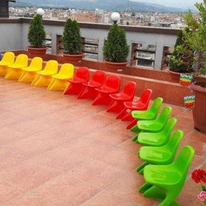 فروش مجموعه رنگی صندلی کودک رامو زرد PIC-7001