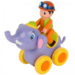 فیل بنفش با آدمک huile toys  بهترین هدیه برای کودکان