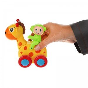 بازی و شای با زرافه با میمون  huile toys 366E