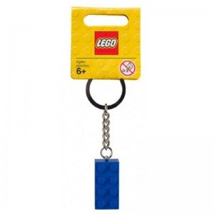 جا کلیدی لگو KeyChain 2x4 stud blue lego 851406