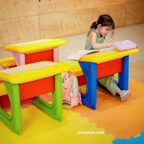 میز تحریر کودک رنگ آبی کد p/van108/ab