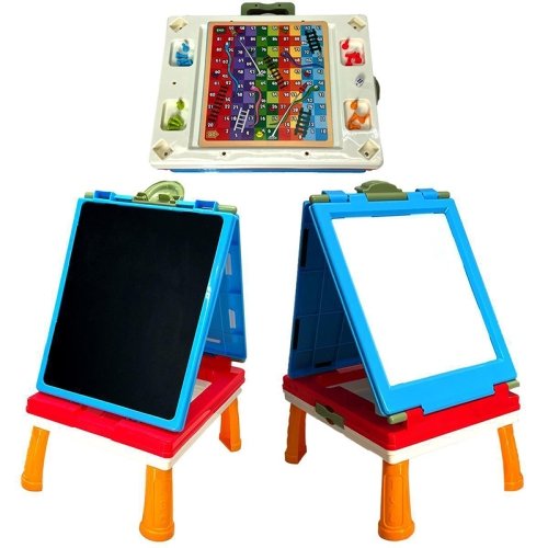 تخته نقاشی کودک و صفحه بازی رنگ آبی قرمز کد 05016