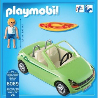 پلی موبيل مدل PLAYMOBIL Surfer With Convertible 6069