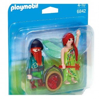 پلی موبيل مدل Playmobil 6842 Elf And Dwarf Duo Pack