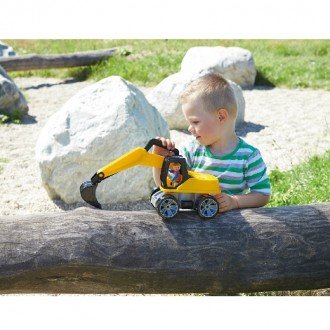 بیل مکانیکی  زرد مشکی Lena 04411 - Truxx excavator