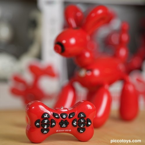 اسباب بازی سگ رباتیک بادکنکی قرمز کد 4196711K32