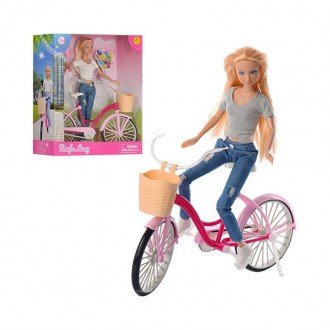 عروسک دفا با دوچرخه (تیشرت طوسی)  8361