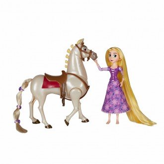 بازی و سرگرمی با عروسک راپونزل با اسب مدل 56121