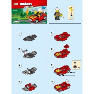 راهنمای ساخت لگو جونیور مدل آتش نشان Lego 30338