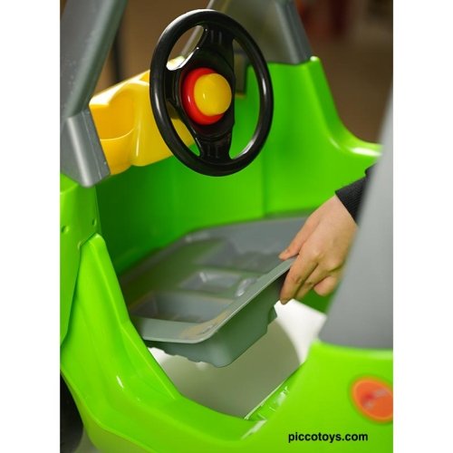 ماشین پایی کودک سقف دار رنگ سبز کد P/ZY614998/SA