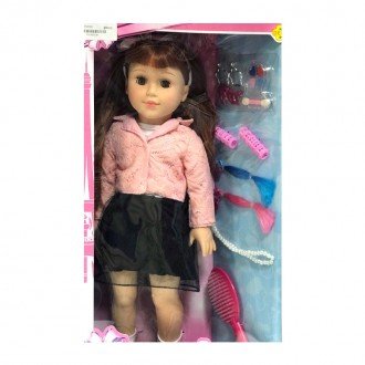 قیمت عروسک دفا با لباس صورتی مشکی مدل 5509