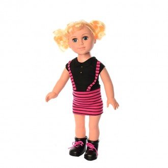 خرید عروسک دفا با لباس مشکی صورتی مدل 5502
