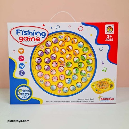 اسباب بازی ماهیگیری موزیکال رنگ زرد کد P/6018/ZA