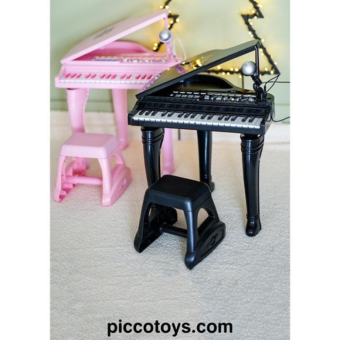 پیانو اسباب بازی صورتی با میکروفن اسباب بازی مدل winfun 0020450