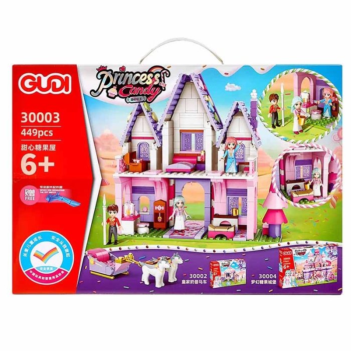 اسباب بازی لگو 449 تکه مدل خانه عروسکی PRINCESS CANDY کد 30003
