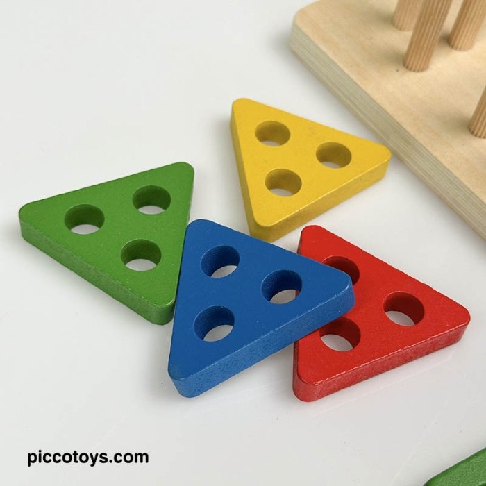 اسباب بازی مونته سوری چوبی جایگذاری اشکال مربع کد 5376060