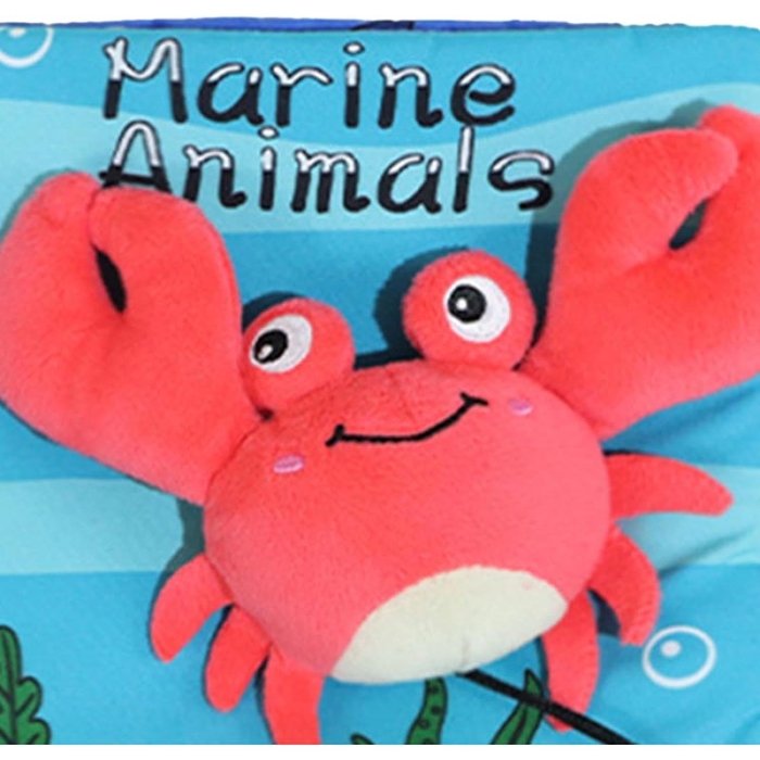 کتاب پارچه ای آموزشی مدل حیوانات دریایی کد 5535528