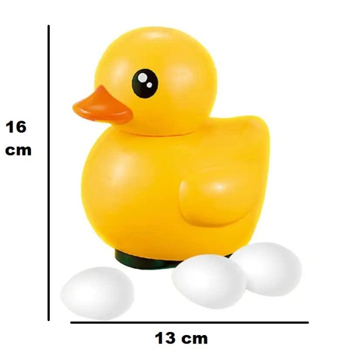 اسباب بازی اردک موزیکال تخمگذار رنگ زرد کد X130