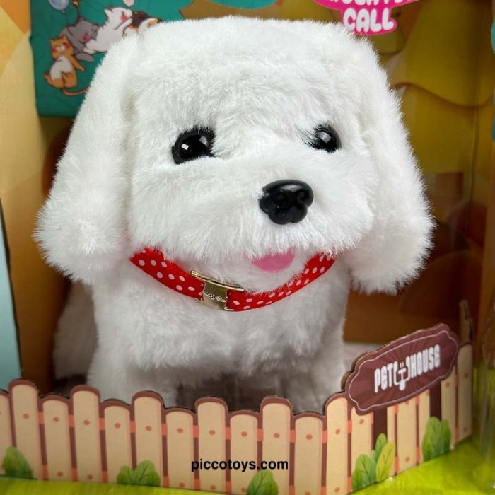 اسباب بازی سگ پولیشی به همراه ست مراقبتی رنگ سفید کد P/MC1067/B