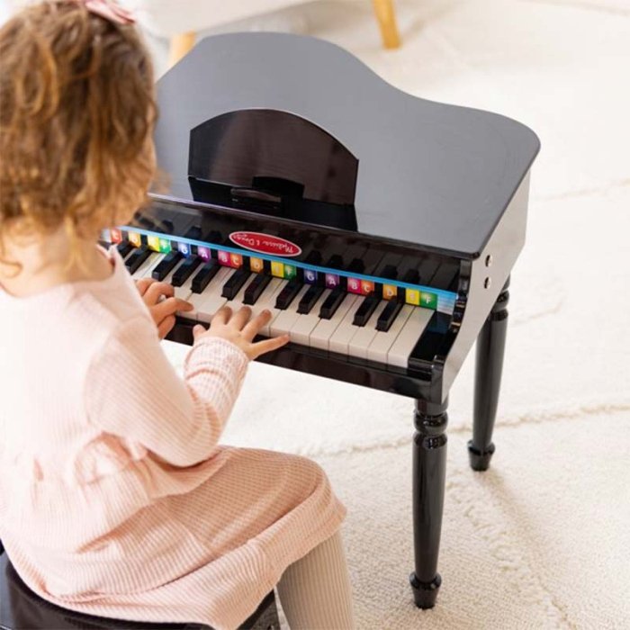 پیانو کودک رویال چوبی رنگ مشکی Melissa & Doug کد 96125