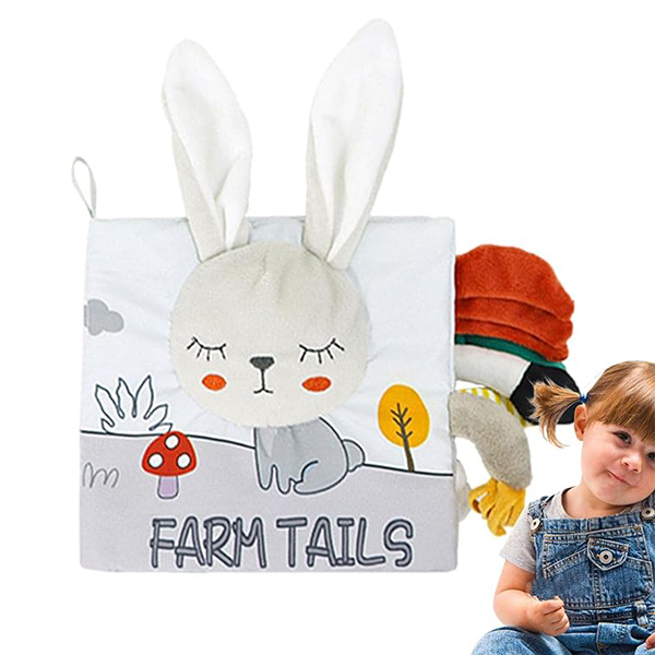کتاب پارچه ای جغجغه ای مدل خرگوش و حیوانات مزرعه کد 5584231