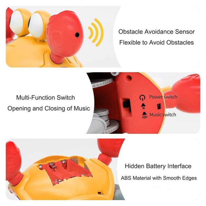 اسباب بازی خرچنگ سنسوری رنگ نارنجی کد P/QC1Y/A
