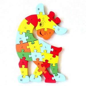 پازل چوبی آموزشی طرح زرافه مدل 7006