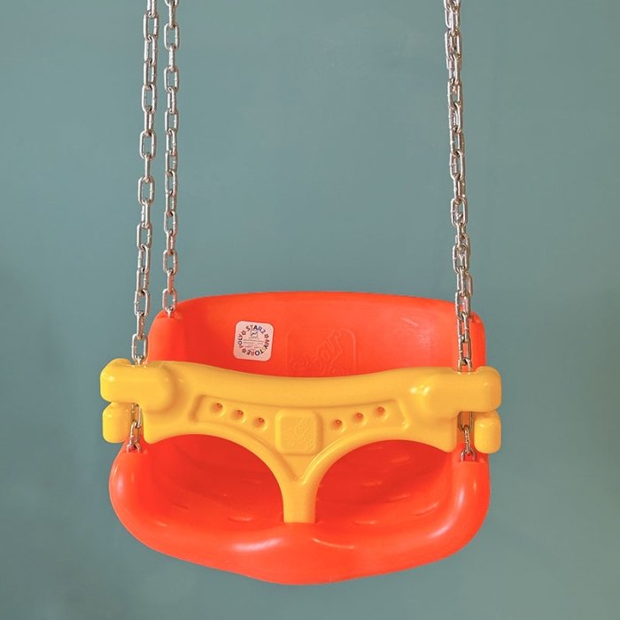 کفی تاب کودک حفاظ دار با زنجیر نارنجی مدل یکتا کد 5637249