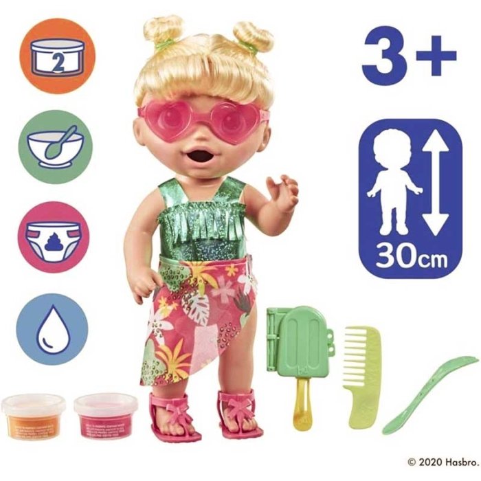 عروسک بیبی آلایو sunshine snack Baby Alive کد F1680