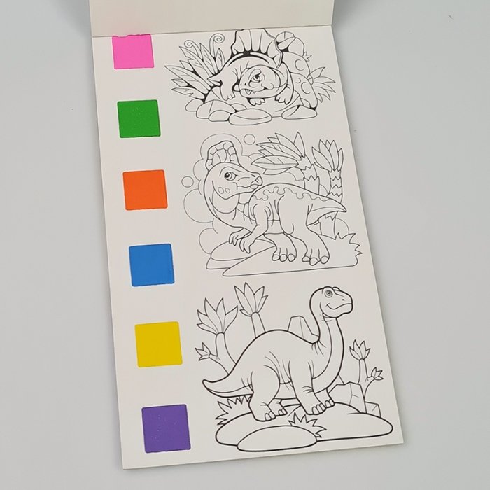 دفترچه آبرنگی رنگ آمیزی طرح دایناسور کد 703012