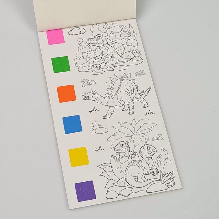 دفترچه آبرنگی رنگ آمیزی طرح دایناسور کد 703012